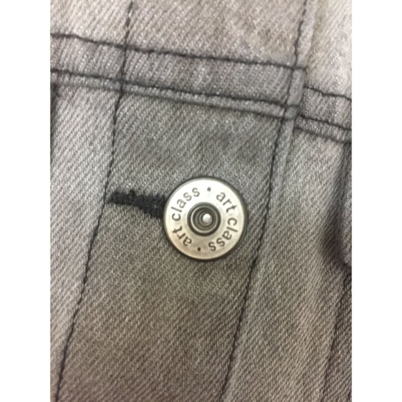 Toddler Girls' Leopard Collar Jean Jacket Size 3T - Picture 6 of 10